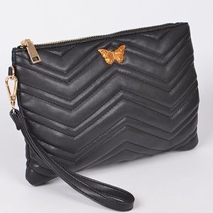 Black Butterfly Clutch